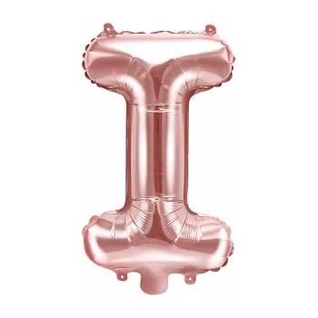 Image 1 of PartyDeco Балон от фолио Mini - Буква I 35см розово златен