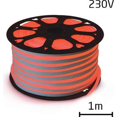TIPA LED Neon flex hadice 230V červená 1m IP67 7W/m