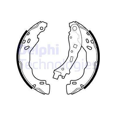 Sada brzdových čeľustí DELPHI LS2065