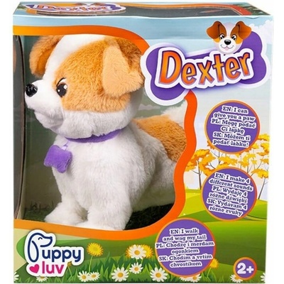 PuppyLuv Interaktivní štěňátko Pes Dexter pro děti 2+, DKO8278