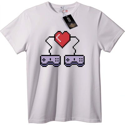 NOONEBRAND Тениска Геймърска Любов - 2XL, Black