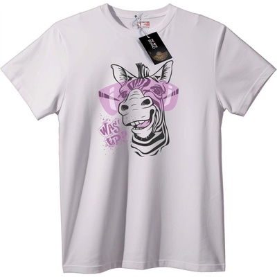 NOONEBRAND Тениска Готино Куче със Слънчеви Очила - 7XL, White