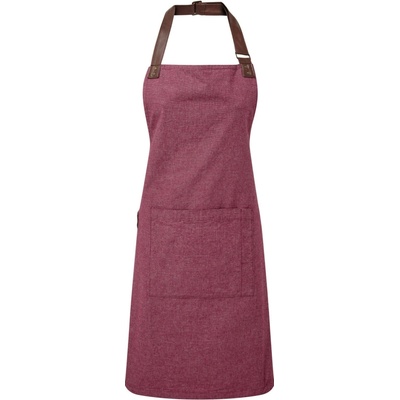 Premier Workwear Pracovní zástěra s kapsou za krk PR144 Burgundy Pantone 216 72x86cm