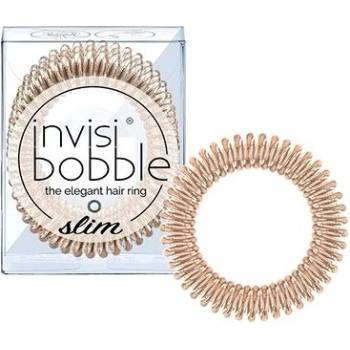 Invisibobble Tenká špirálová gumička do vlasov Invisibobble Slim 3 ks Bronze Me Pretty