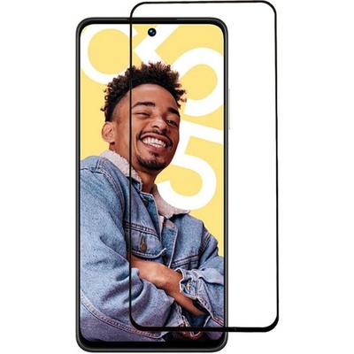 Удароустойчив стъклен протектор за Realme C55 - с черна рамка