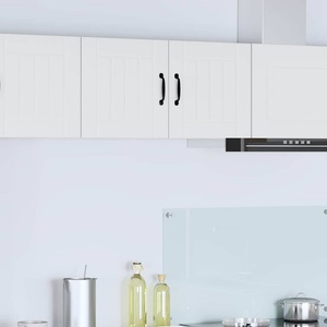 vidaXL Стенен шкаф LUCCA 2 бр. Бяло Инженерна дървесина (884875)