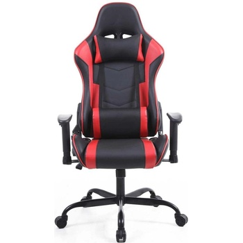 RFG Геймърски стол RFG Bake, екокожа, метална основа, до 130 kg, черно-червен (4010200439)