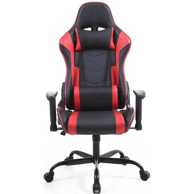 RFG Геймърски стол RFG Bake, екокожа, метална основа, до 130 kg, черно-червен (4010200439)