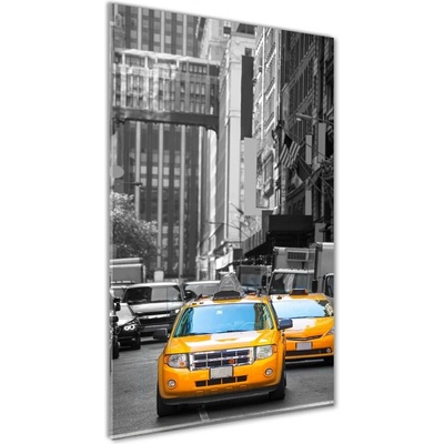 Vertikálny foto obraz sklo tvrdené Taxi New York 50x100 cm