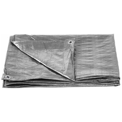 STREND PRO Plachta Tarpaulin Medium 5x6 m 100 g/m zakrývací SILVER stříbrná s oky