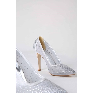 Moda Trend Дамски елегантни обувки - Сребристи #316808 (316808_Сив)