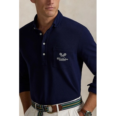 Ralph Lauren Памучна блуза с дълги ръкави Polo Ralph Lauren Wimbledon Collection (710970484)