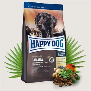 Happy Dog Sensible Canada - със сьомга, заешко и агнешко 4kg