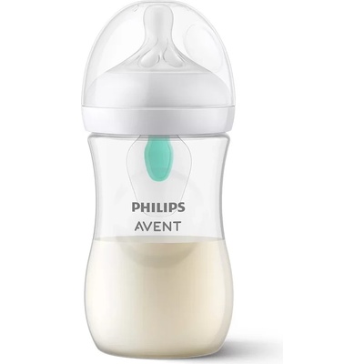 Philips Шише за хранене Philips Avent - Natural Response с AirFree клапа, 260 ml, с биберон поток 3, 1м+ (00A.0575.001)