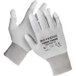 DYKENO fabric finger 003-k20 / Ръкавици с текстилно покритие - бели 8 (003-k20-08)