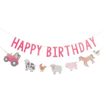 Ginger Ray Банер "Happy Birthday" Фермерски Приятели", 2м