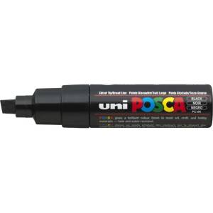 uni Декоративен маркер, 8 мм, изрязан, UNI "Posca PC-8K", черен 300566000 (300566000)