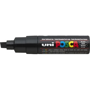 uni Декоративен маркер, 8 мм, изрязан, UNI "Posca PC-8K", черен 300566000 (300566000)