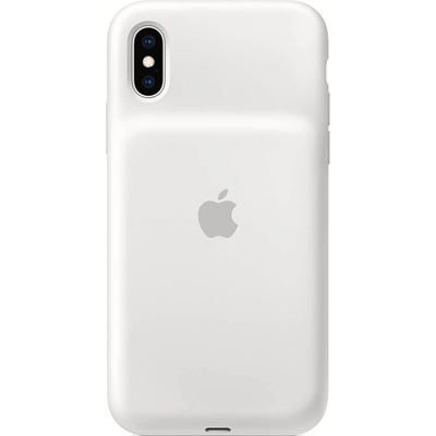 Apple Smart Battery Case - оригинален кейс с вградена батерия за iPhone XS (бял)