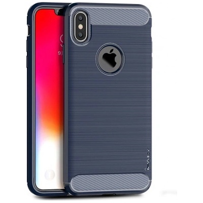 iPaky Slim Carbon iPhone XS Max modré
