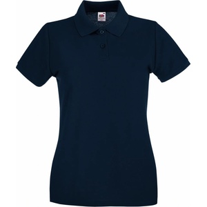 Fruit of the Loom LADY-FIT PREMIUM POLO / Дамска поло тениска с къс ръкав - тъмносиня S (163030a3601)