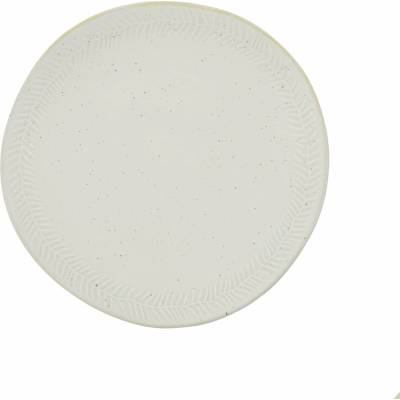 House Doctor Kameninový talíř Serve Off-white Ø 22,5 cm, krémová barva, keramika