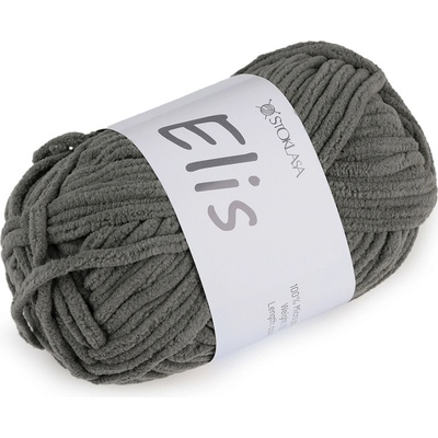 Pletací žinylková příze Elis 100 g Varianta: 13 šedá, Balení: 1 ks 57857/147371/266599