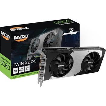 Image 1 of Inno3D GeForce RTX 5060 TWIN X2 OC 8GB GDDR7 128bit (N50602-08D7X-195070N)