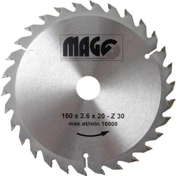 MAGG pilový kotouč vidiový 160mm 30 zubů otvor 20mm
