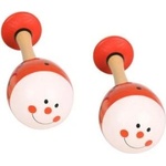 Bigjigs Toys Bigjigs- Дървени маракаси - Червени (BJ237)