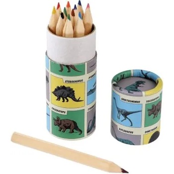 Rex London - Цветни моливи в кутия - Праисторическа земя (28677)