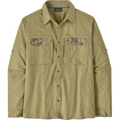 Patagonia Мъжка риза с копчета Patagonia L/S Self Guided Sun Shirt - Gumtree Green - размер XXL (033-2438-0515)