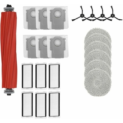 Mobilly Roborock Qrevo MaxV/Pro/S kefy a filtre a mopovacie textilie 23 ks