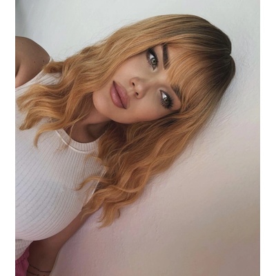 Krátka parochňa Sunny žltá