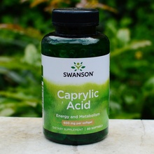 Swanson Kyselina Kaprylová 600 mg 60 kapsúl