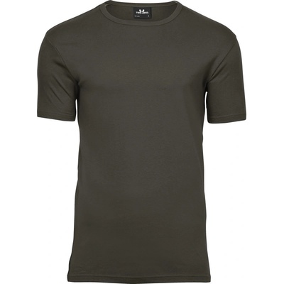 TeeJays tričko Interlock TJ 520, krátký rukáV pánské COT180520b6601-dark olive