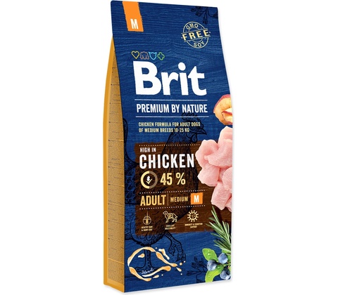 Brit Premium by Nature Adult Medium Breed Chicken 15 kg