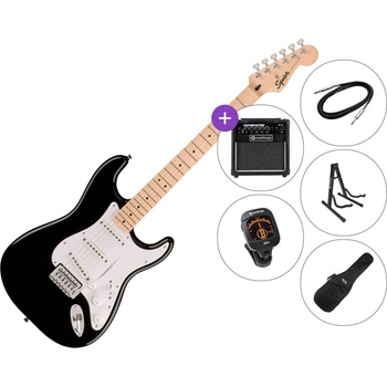 Squier Sonic Stratocaster MN SET 2 Black Електрическа китара