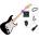Squier Sonic Stratocaster MN Premium SET Black Електрическа китара