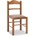 TopMebel Трапезен стол Virginia TopMebel от масивна букова дървесина в цвят орех 42, 5x42, 5x88cm
