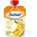 Príkrmy a výživy Sunar Do ručičky Banán a jablko 100 % ovocia 4m+ 100 g