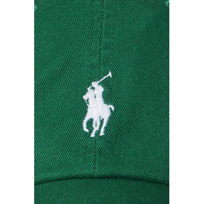 Ralph Lauren Памучна шапка с козирка Polo Ralph Lauren в оранжево с апликация 710667709 (710667709)