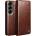 Qialino Кожен Калъф за Samsung S26 Plus, Qialino Book Case, Кафяв (5966011992151)
