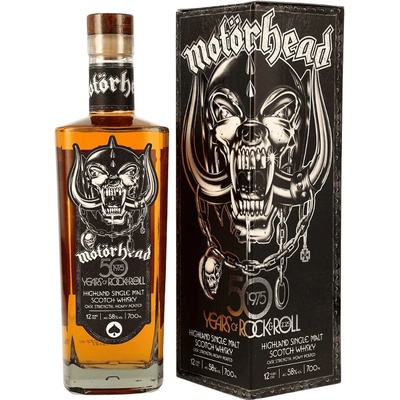 Motorhead Motörhead 50 Years of Rock & Roll Heritage Single Malt Whisky 58% 0,7 l (karton)