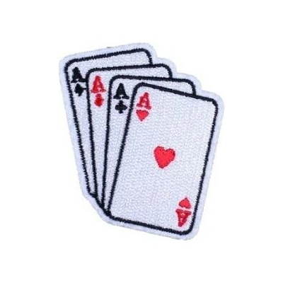 Nášivka esa karty Rocka Poker Cards
