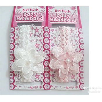 Image 1 of внос от Англия Бебешка лента за коса Цвете