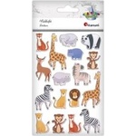 TITANUM African animal convex stickers 17pcs