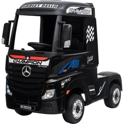 Mamido elektrický kamión Mercedes Benz Actros 4x4 MP4 lakovaný čierna