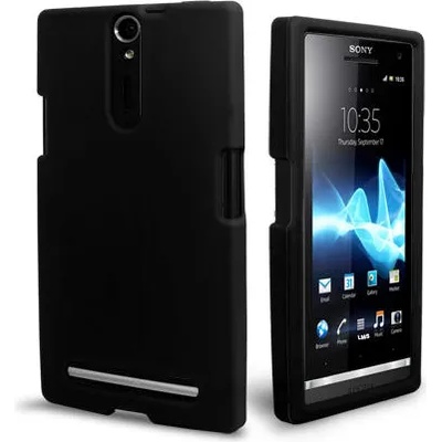 Sony Xperia S Силиконов Калъф Черен + Протектор