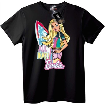 NOONEBRAND Тениска Barbie Surf YAY цял ден - M, White